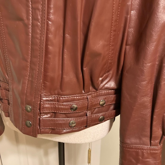 Vintage Retro Classic Directions genuine leather coat - Picture 3 of 6